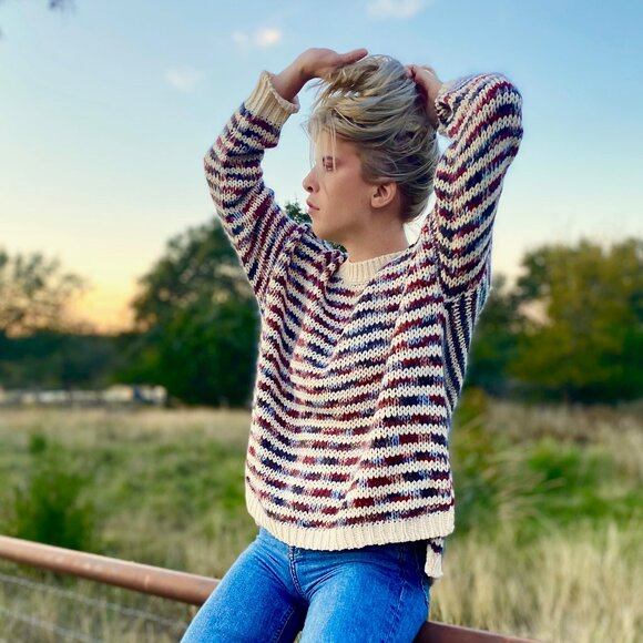 Multi-Color Striped Sweater - Picture 2 of 2